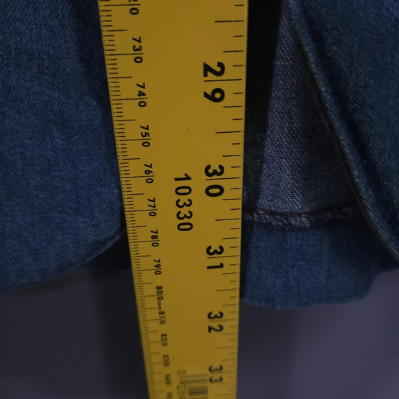 Vintage‎ 80s IDEAS Denim Rhinestone Blazer Size XL Western Glam Oversized - Picture 5 of 6